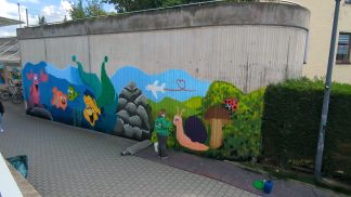 Graffiti-Workshop Flöha Bahnhof 3