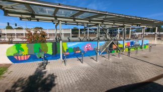 Graffiti-Workshop Flöha Bahnhof 4